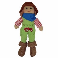 Small Boy Farmer Rag Doll
